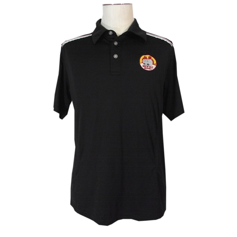 Callaway Polo Shirt Men M Black Brew Bus Brewing Golf Short Sleeve Pullover